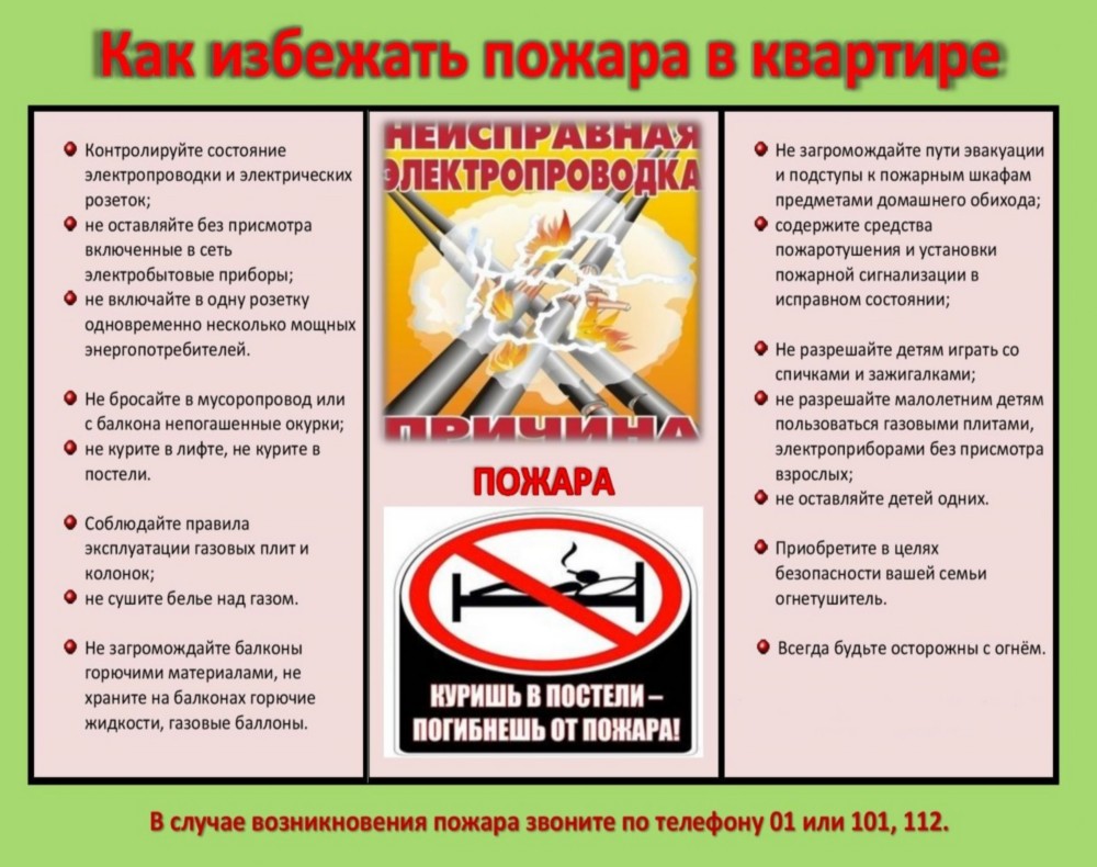 Как избежать пожара в квартире